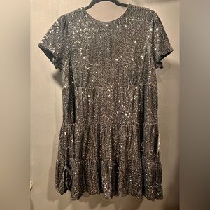 Lulu's Sequins Shift Dress